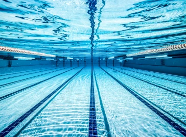 underwater view of swimming pool